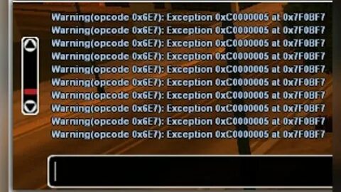 Warning exception