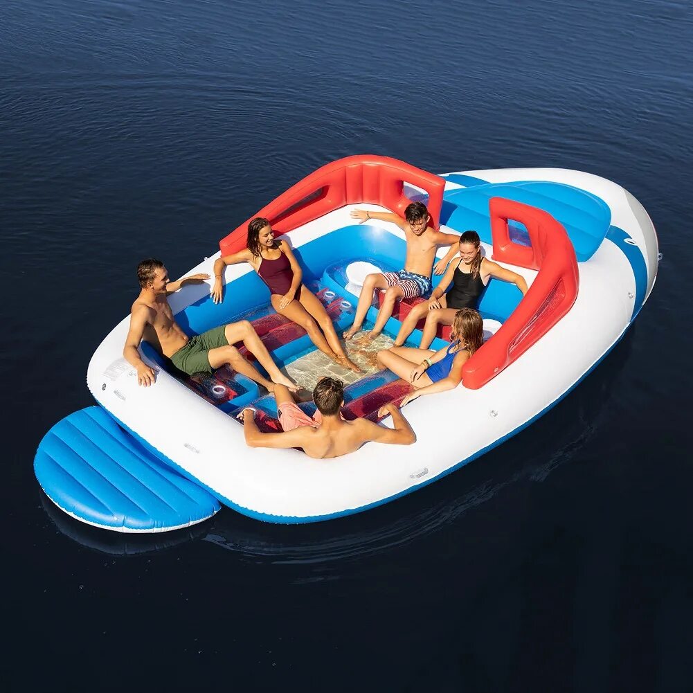 Ocean float. Надувной матрас tropical tahiti giant 6 person inflatable raft pool lake ocean floating island. надувная лодка bay breeze. bay breeze boat 6person inflatable party float island. надувной матрас 6 person inflatable raft pool lake ocean floating island.