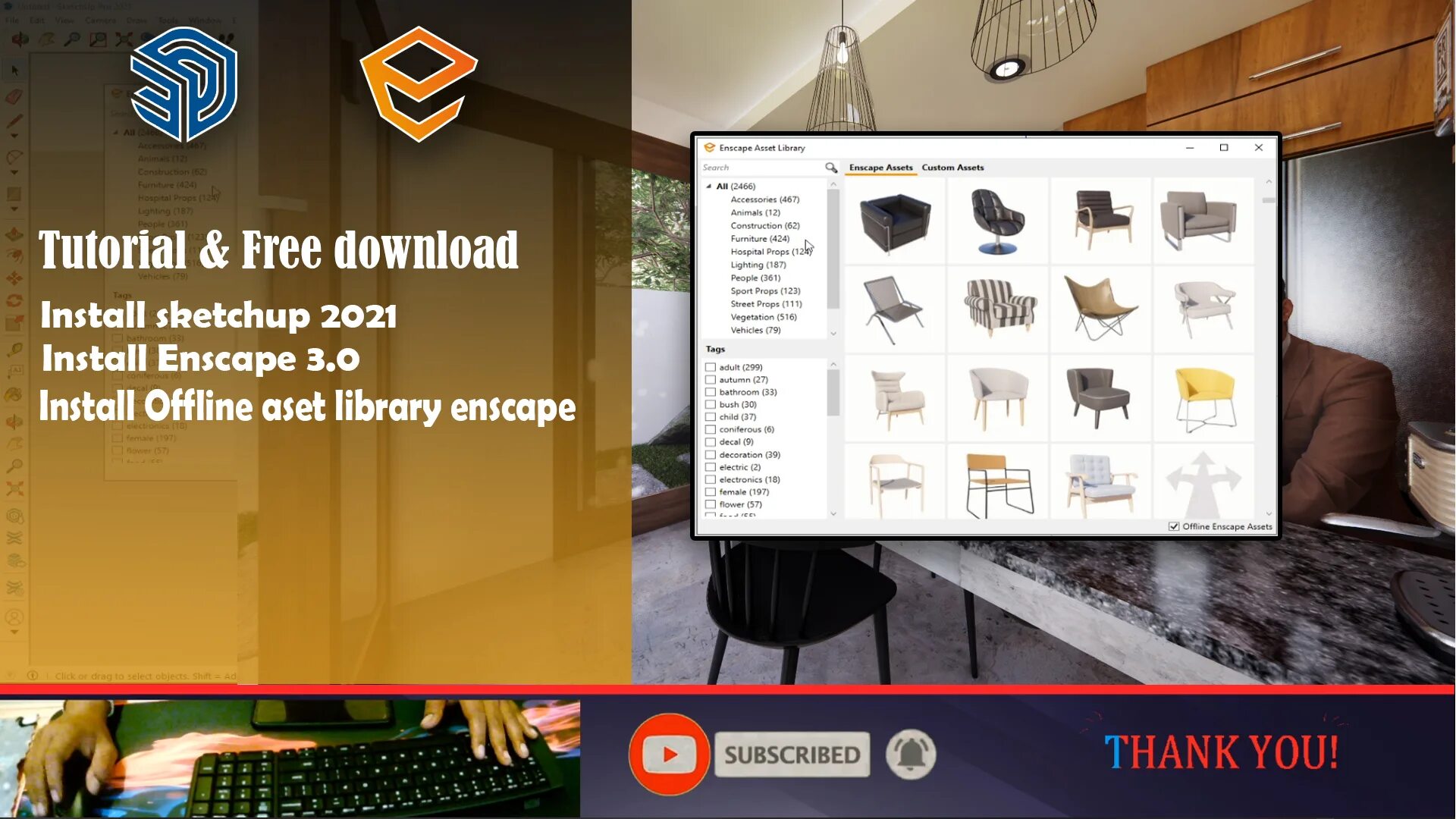 Enscape library. Enscape. Как применить материал из Enscape.