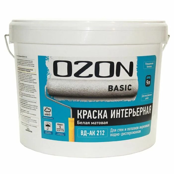 Озон красители. Краска Престиж ВД-АК 212 (W-2). Краска ВДАК для стен и потолков. Интерьерная краска для стен. Краска акриловая интерьерная.