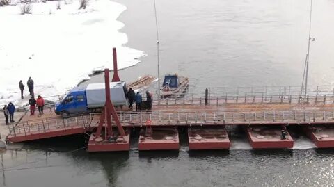 Понтонный мост через дон в воронеже