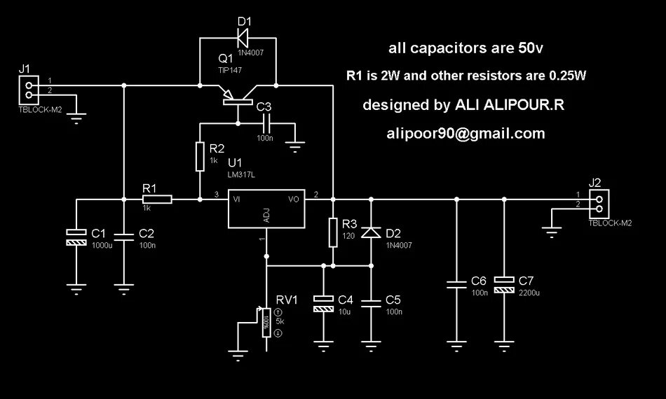 Регулировка тока и напряжения на lm317. Регулируемый блок питания на lm317 с защитой. мощный стабилизатор на лм317. схема регулятора напряжения и тока на lm317. мощный блок питания на lm317 и кт818.