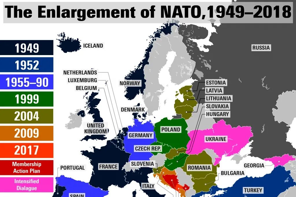 Странам нато конец. Карта расширения НАТО В Европе. НАТО 1949 карта. Границы НАТО 1991 года на карте. Страны НАТО И страны Евросоюза таблица.