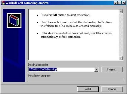 Install button