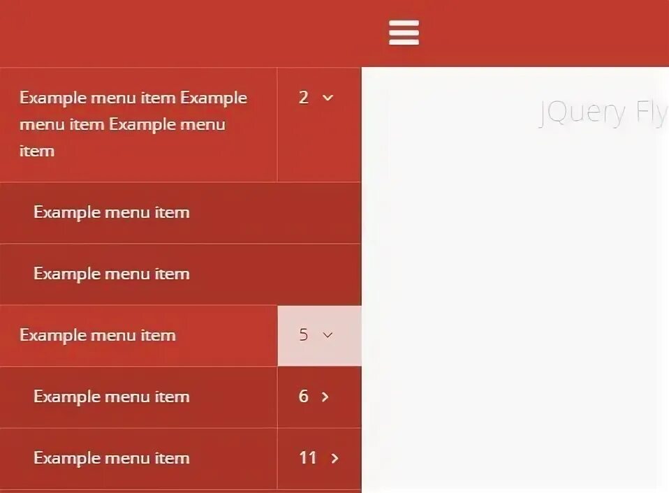Инженерное меню BQ. Меню плитка на сайте. Items примеры. Js Multilevel menu.