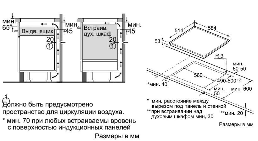 Какой должен быть духовой шкаф. Схема установки индукционной варочной панели. Схема установки индукционной варочной панели над духовкой. Как установить индукционную панель. Схема подключения газовой варочной панели.