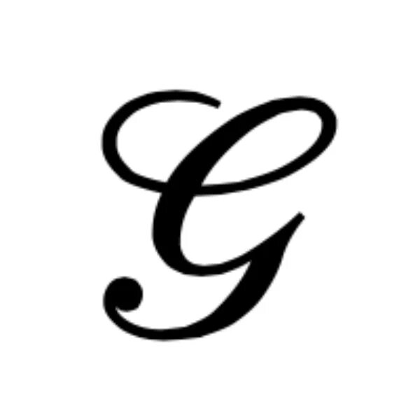 Scripts g. Буква g курсивом. Capital Letter g. Autograph Letter g.