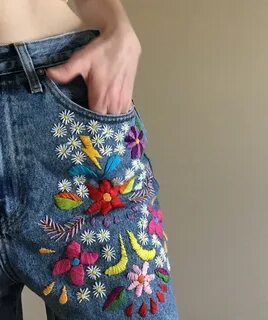 Задекорировать джинсы