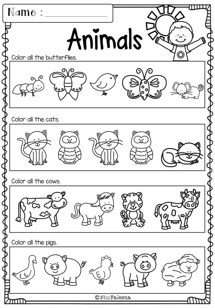 Worksheets. Worksheets английский. Животные на английском задания. English for Preschool Kids задания. Writing activity 4