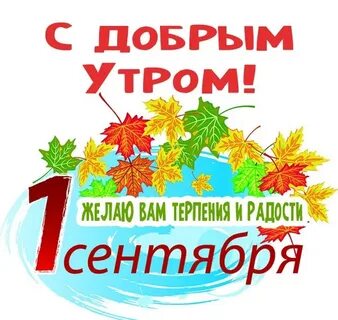Добрейшее утро 1 сентября