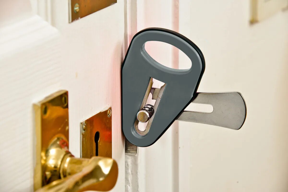 Портативный замок Easylock. Замок Door Lock v1733. Съемный блокиратор для входной двери easy Lock. Зн «Door Lock» 9228.