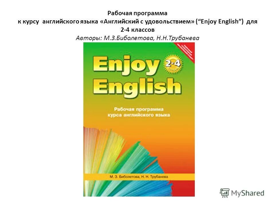 Фгос английский 2 4 класс. Рабочая программа английский язык. Рабочая программа по английском. Программа enjoy English. Рабочая программа английского языка биболетова.