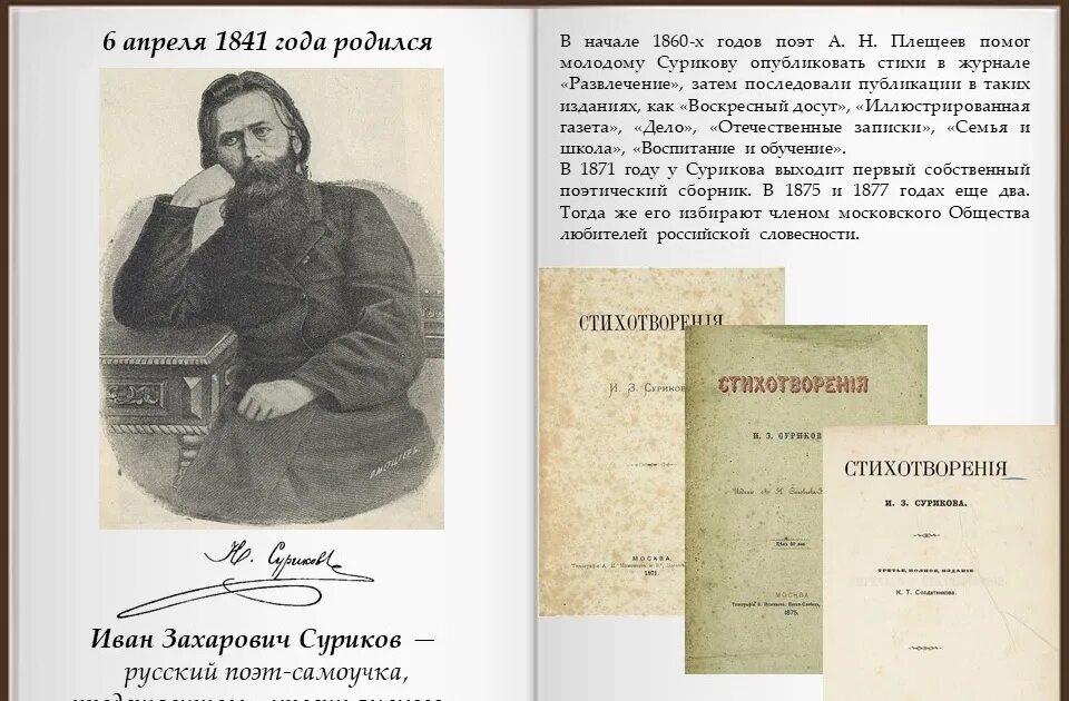 И з сурикова лето 2 класс конспект. Портрет Сурикова Ивана Захаровича. Обложки книг Сурикова Ивана Захаровича.