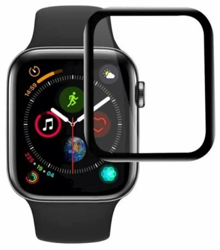 Стекло apple watch 44. Apple watch 5 44mm дисплей. Защитное стекло 3d на эпл вотч 4 размер. Шлейф на Эппл вотч 5.