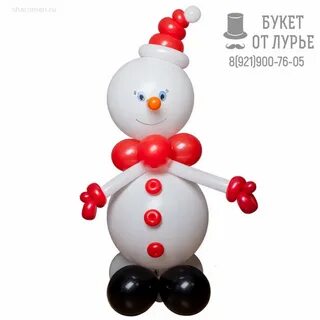 Снеговик из шариков