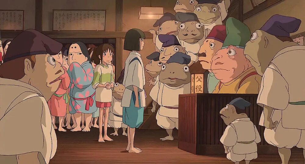 Тысячами гибли. Spirited away Hayao Miyazaki, 2001.