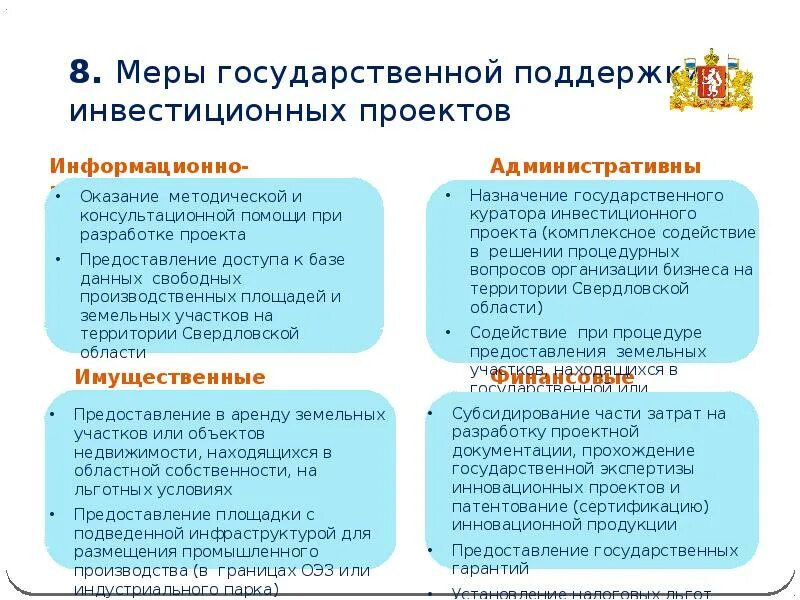 Меры государственной поддержки инвестиционных проектов. Меры реализации поддержки инвестиций. Меры поддержки проекта это. Меры поддержки инвестпроектов.