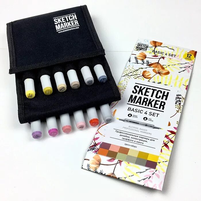 Sketchmarker. Маркеры скетчмаркер. набор маркеров скетчмаркер. маркеры sketchmarker basic. sketchmarker 12 цветов.