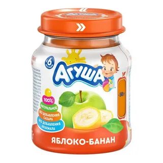 Фруктовое пюре с 4 месяцев