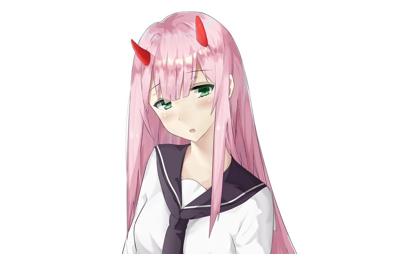 Вайфу персонаж. 002 франкс. вайфу zero two. zero two франкс.