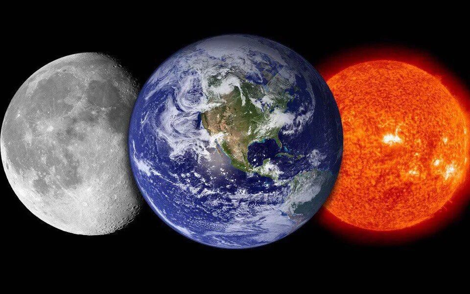Солнце и земля одинакового размера. Солнце и земля. Планеты. Луна и земля. Планета земля солнце и Луна.