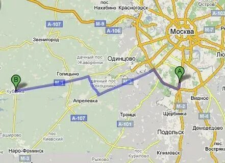 Одинцово шереметьево карта
