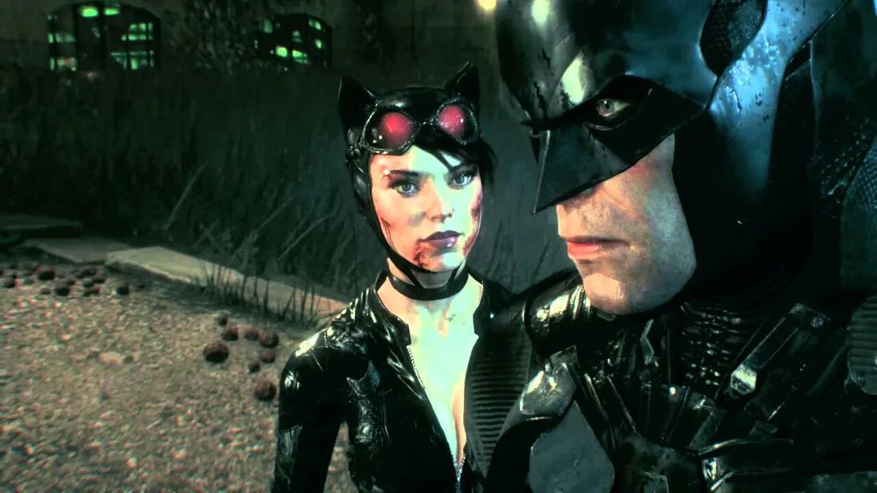 Бэтмен и Селина Кайл Аркхем. Бэтмен Аркхем Найт женщина кошка. Селина Кайл Бэтмен Аркхем Найт. Селина Кайл Бэтмен Аркхем Сити.