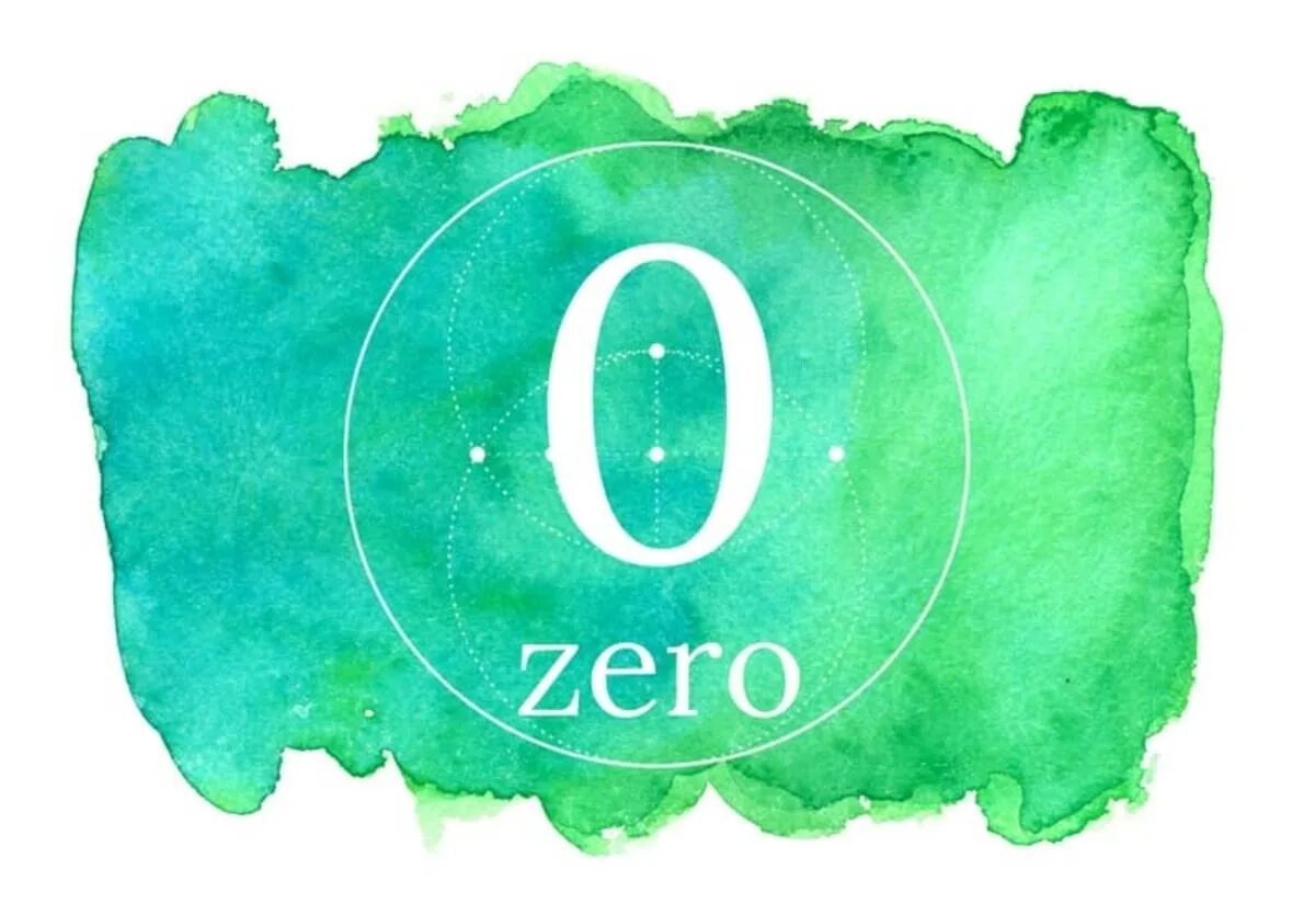 The number zero. Meaning of numbers. o - 0 zero o circle.