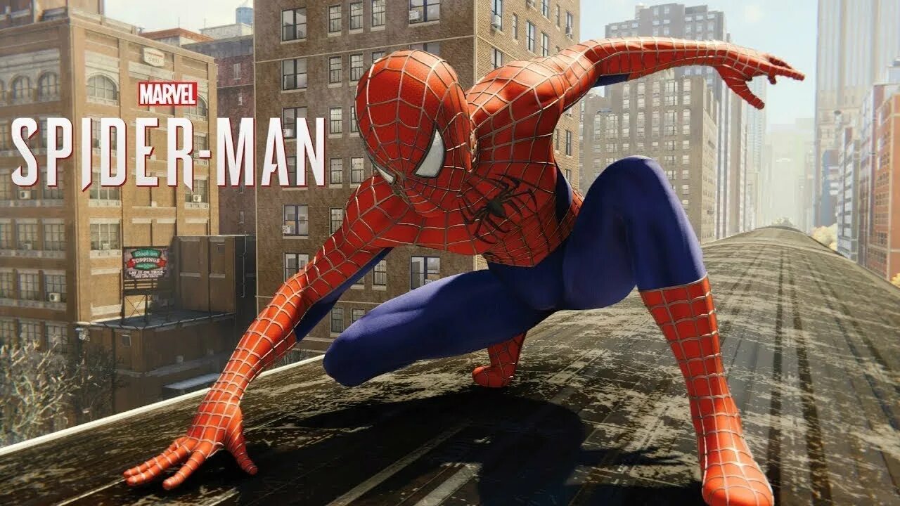 Трофеи spider man. Spider man ps4 sam raimi suit. spider man ps4 костюм сэма рэйми. spider man ps1 костюмы. человек паук прохождение.