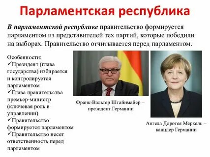 Парламентская республика это какая форма правления