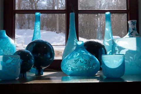 Blue glass