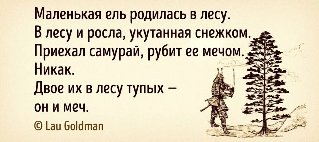 Глуп леса. Двое их тупых в лесу он и меч. Хокку юмористические. Хокку про самурая и ель. Хокку двое в лесу тупых он и меч.