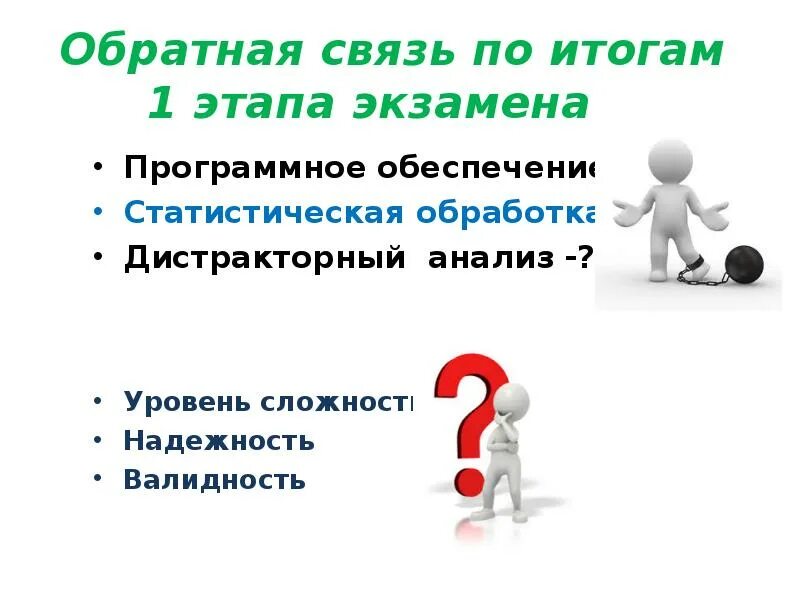 Презентация заданий разного уровня. Как принимать обратную связь. За телефон. 2 Этапа экзамена..