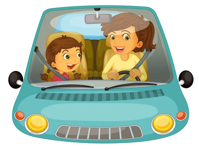 My mums car. Семейное автопутешествие рисунок. She is Driving a car рисунок для детей. Driver картинка детская. Driving Kids.