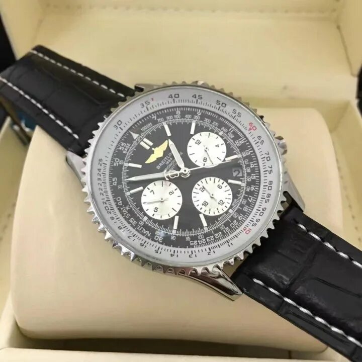 Часы брайтлинг реплика. Breitling chronometre navitimer 1884. часы breitling 1884 chronometre navitimer. breitling navitimer heritage 1884. часы breitling 1884 chronometre.