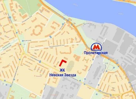 Пролетарская на карте
