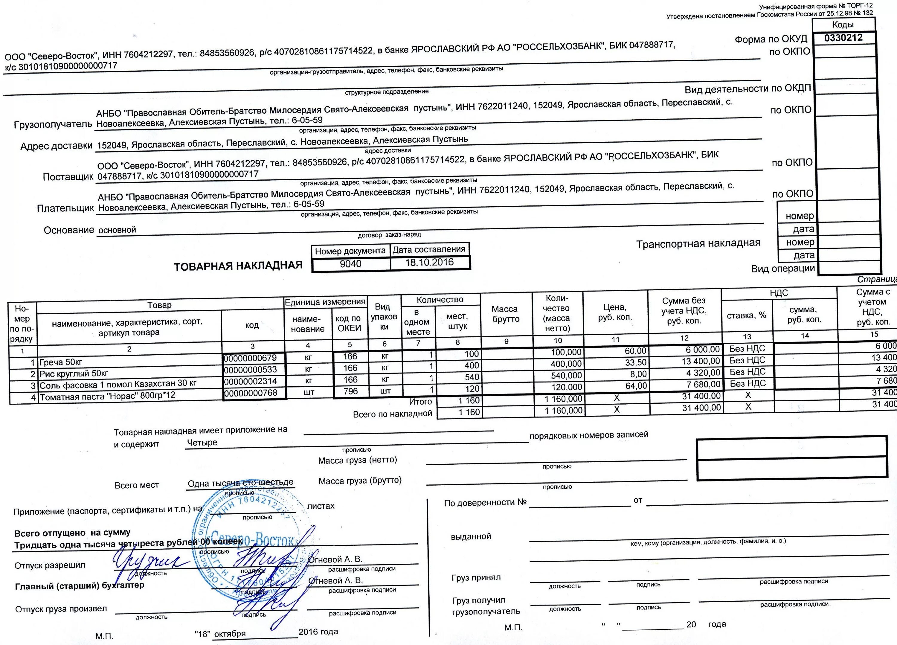 Без ндс на основании ст. Торг 12 ИП. Торг 12 без НДС образец для ИП. Товарная накладная для ИП без НДС. Товарная накладная образец без НДС.