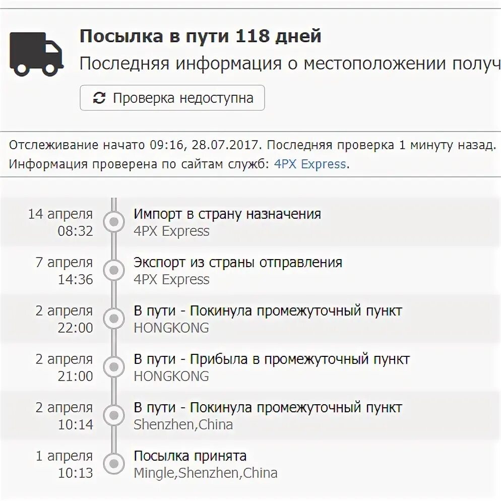 Алиэкспресс попытка доставки что значит