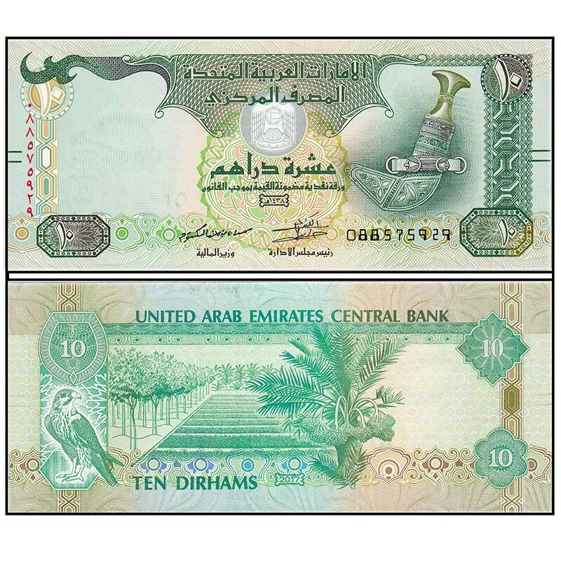 Дирхамы купюры. ОАЭ 50 дирхамов 1995. 1000 Дирхам ОАЭ банкноты. Банкнота ОАЭ 10 дирхам. 10 Дирхам 1995 арабские эмираты банкнота.