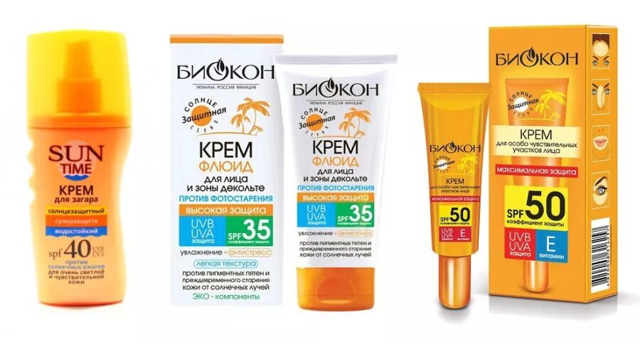 Солнцезащитный крем spf какой лучше. Биокон солнцезащитный крем. крем от загара биокон 50. биокон крем для лица и зоны декольте spf 35. биокон spf 70 крем флюид.