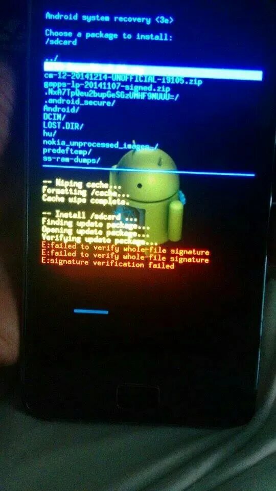 Failed to verify whole-file Signature при прошивке Samsung. Ошибка прошивки самсунг часы. Signature verification failed