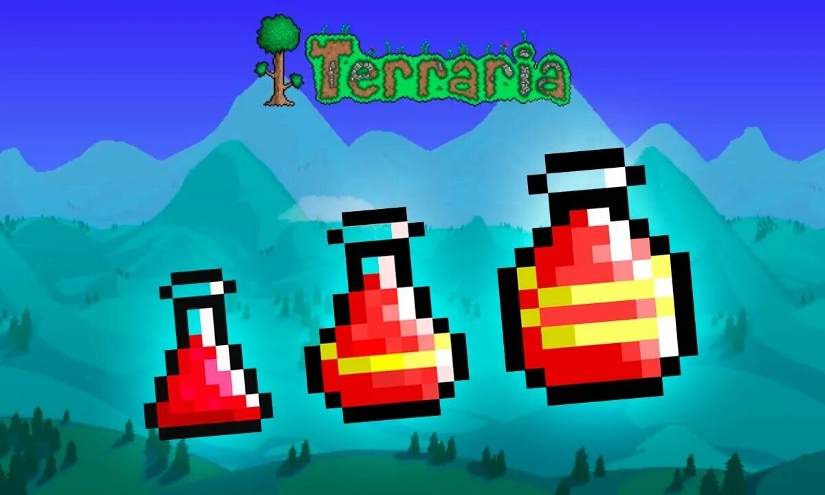 Terraria potions. Heal Potion Terraria. Зелья террария 1.4. Зелья Terraria 1.4. Крафт зелий в террарии.