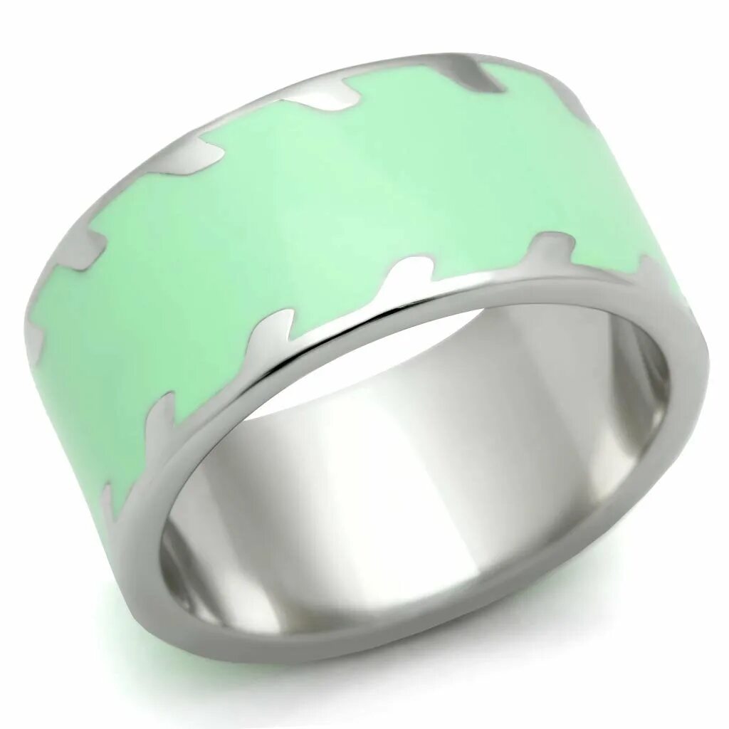 Кольцо Apple Ring. Stainless Steel кольцо. Зеленое кольцо. Кольцо с зеленой эмалью. Apple ring