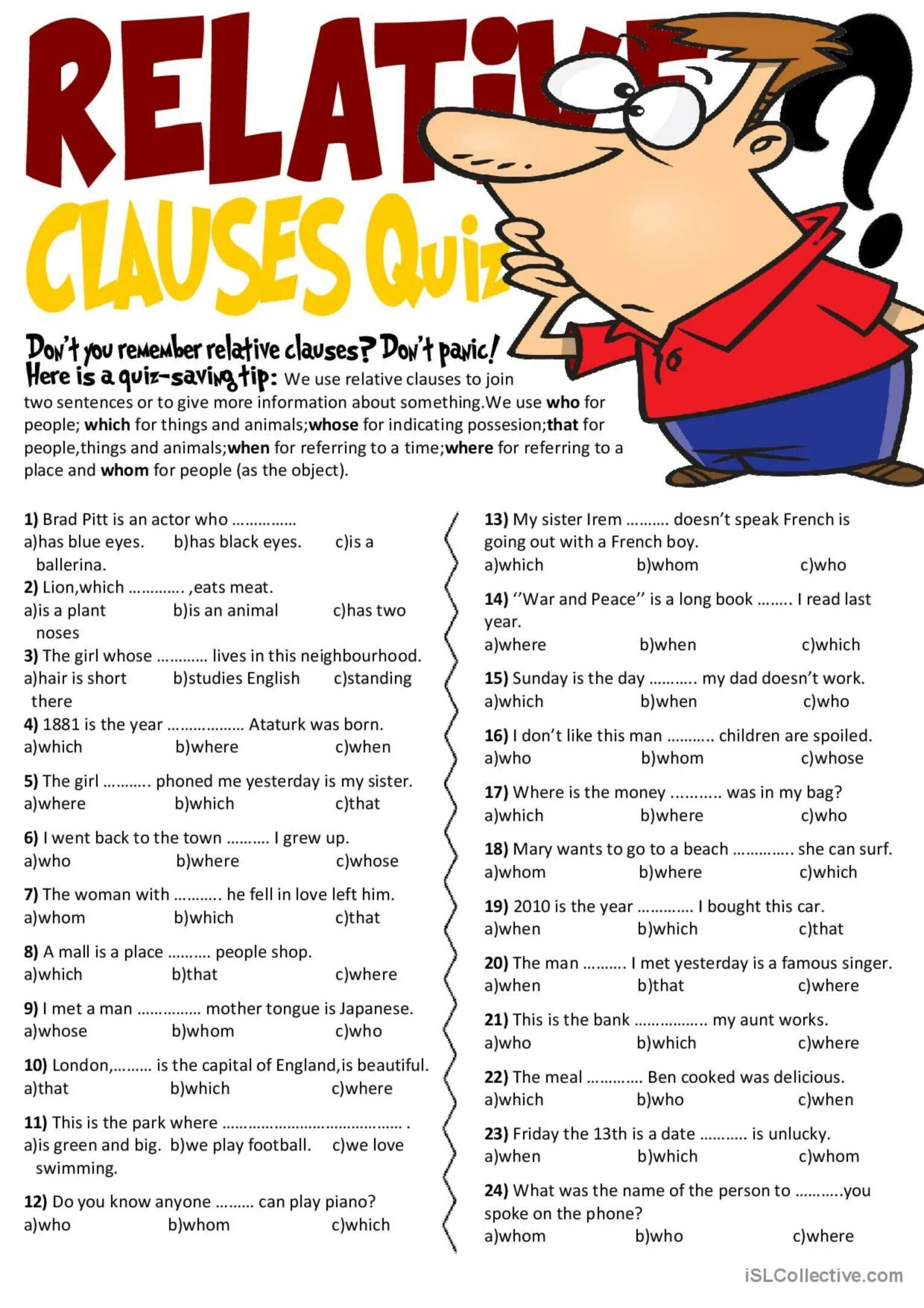 Who is who vocabulary. Relative Clauses в английском языке Worksheets. Грамматика relative Clauses. Relative Clauses в английском языке exercises. Relative Clauses в английском упражнения.
