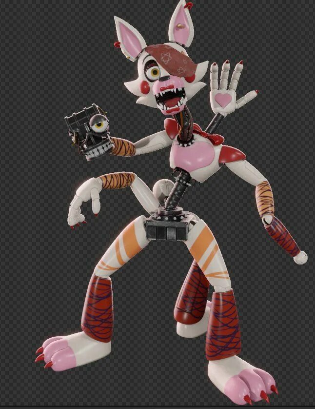 Глэм рок мангл. Glam Rock Mangle АНИМАТРОНИК. FNAF 9 Мангл. Мангл из FNAF 9. Glamrock Mangle FNAF 9.