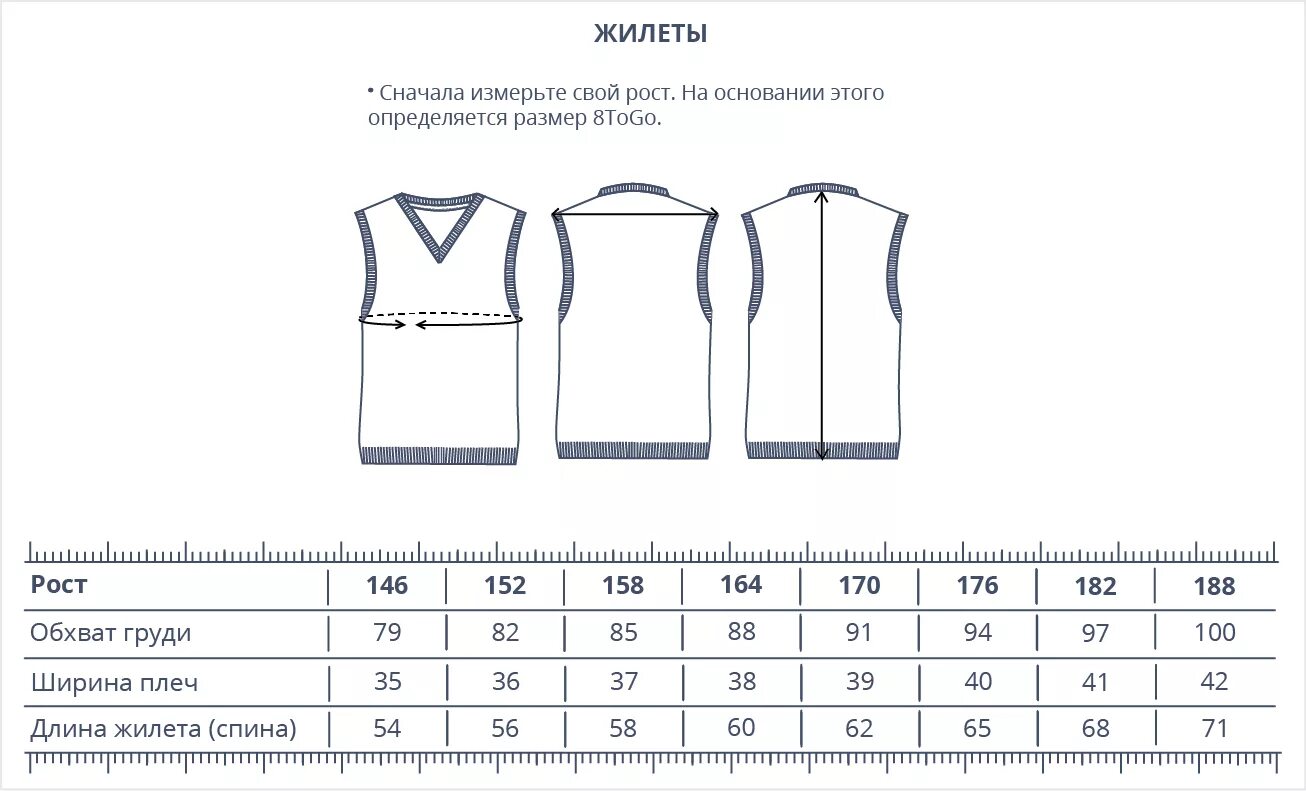 Мерки для жилета. Жилет утепленный размерная сетка. Размеры сигнальных жилетов таблица. Длина жилета. Таблица размеров.