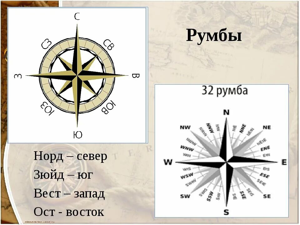 Стороны света перевод на русский. Зюйд-Вест Норд-ОСТ это. Стороны света Норд Вест зюйд ОСТ.