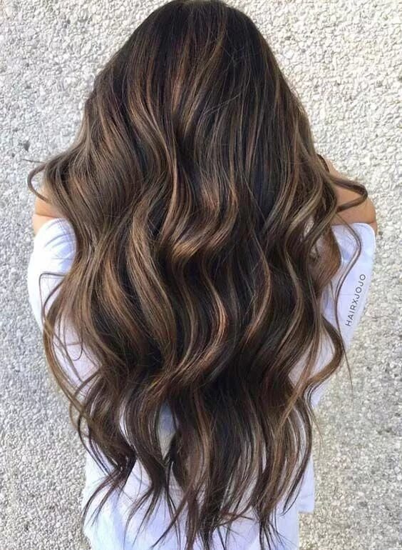 60 Hairstyles Featuring Dark Brown Hair with Highlights for 2025 Balayage hair c
