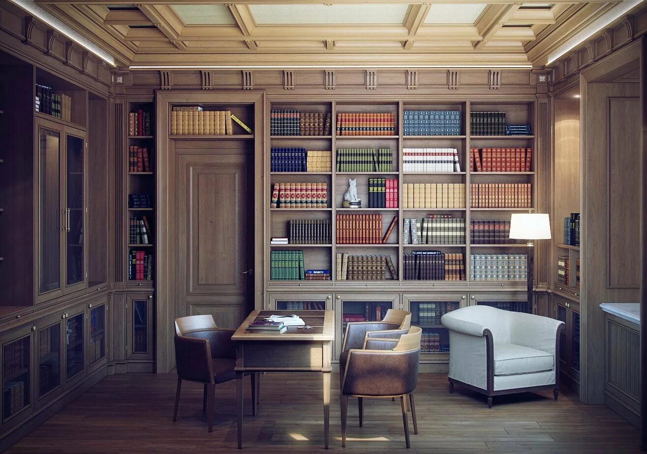 Мини библиотека с вб. Комната с книжным шкафом. Комната с книжными полками. Кабинет с библиотекой в доме. Домашняя библиотека интерьер.
