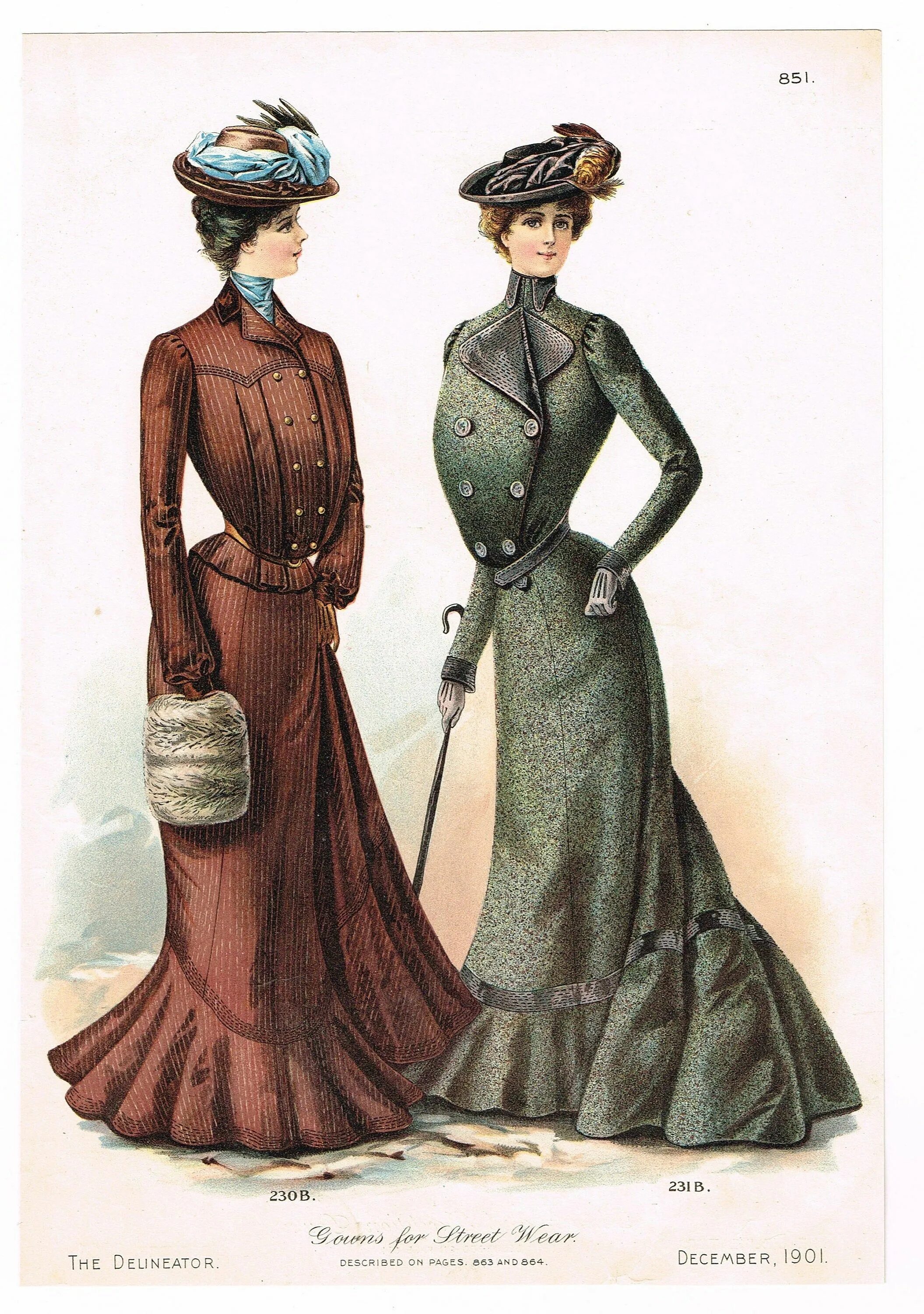 Эдвардианская эпоха (1901—1910) мода. Викторианская эпоха (1837-1901г. ). Костюмы. Edwardian era одежда женская. Мода 1900 Англия.